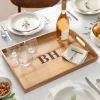 Outlet Acacia Wooden Serving Trays Platters & Drinkware|Personalized Christmas Décor