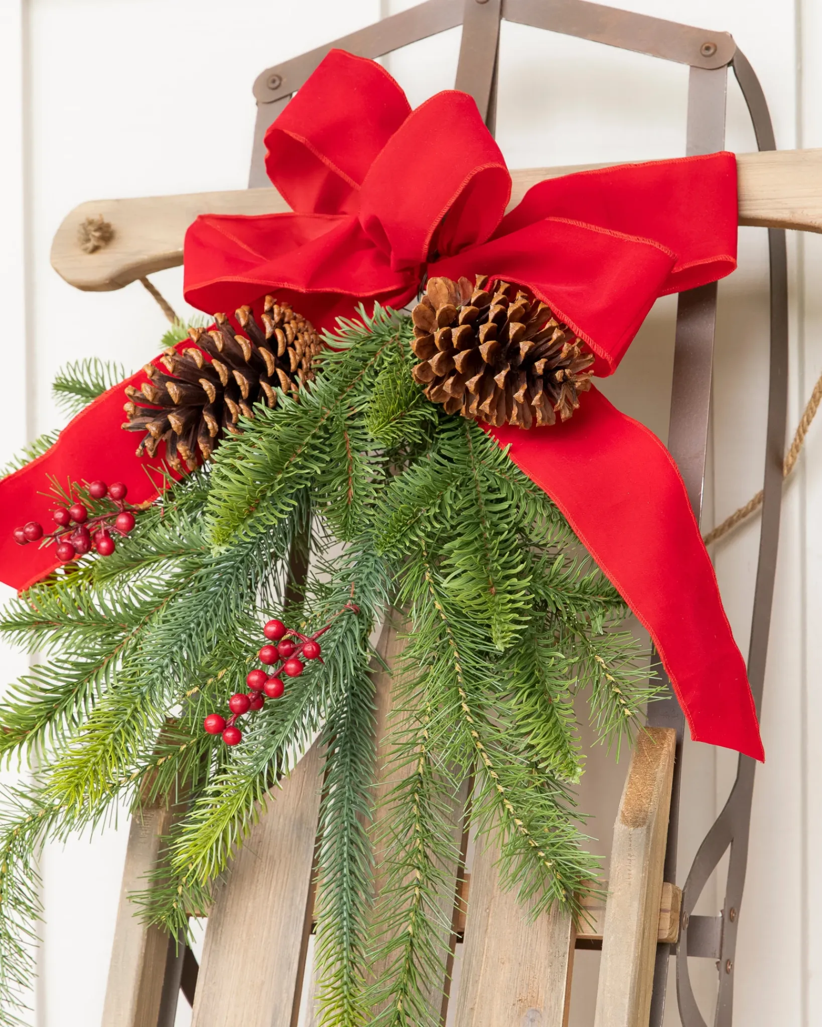 Outlet Alpine Holiday Sled Decorative Accents