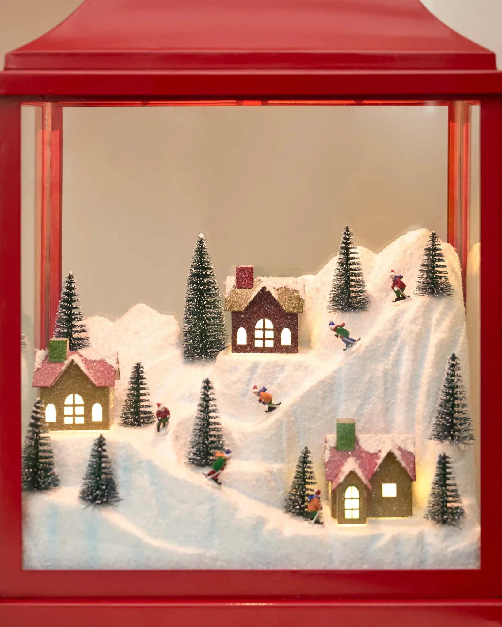 Discount Alpine Ski Mountain Lantern String Lighting & Lanterns