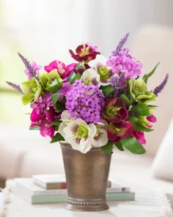 Clearance Amethyst Garden Foliage Wreaths|Flower Arrangements