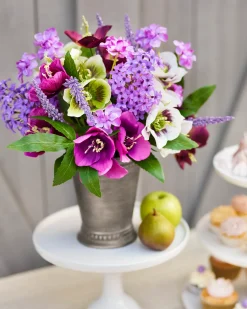 Clearance Amethyst Garden Foliage Wreaths|Flower Arrangements