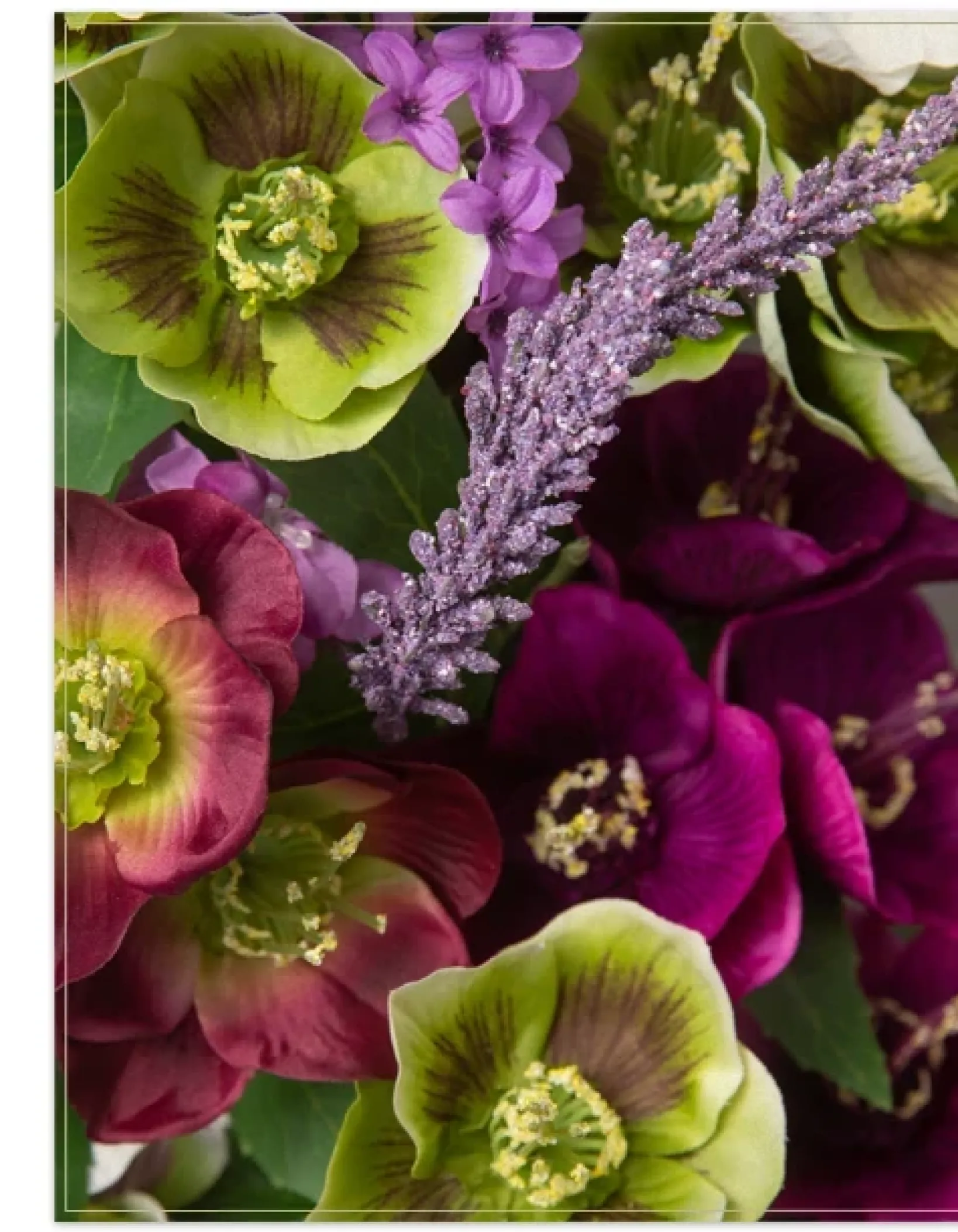 Clearance Amethyst Garden Foliage Wreaths|Flower Arrangements