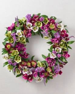 Clearance Amethyst Garden Foliage Wreaths|Flower Arrangements