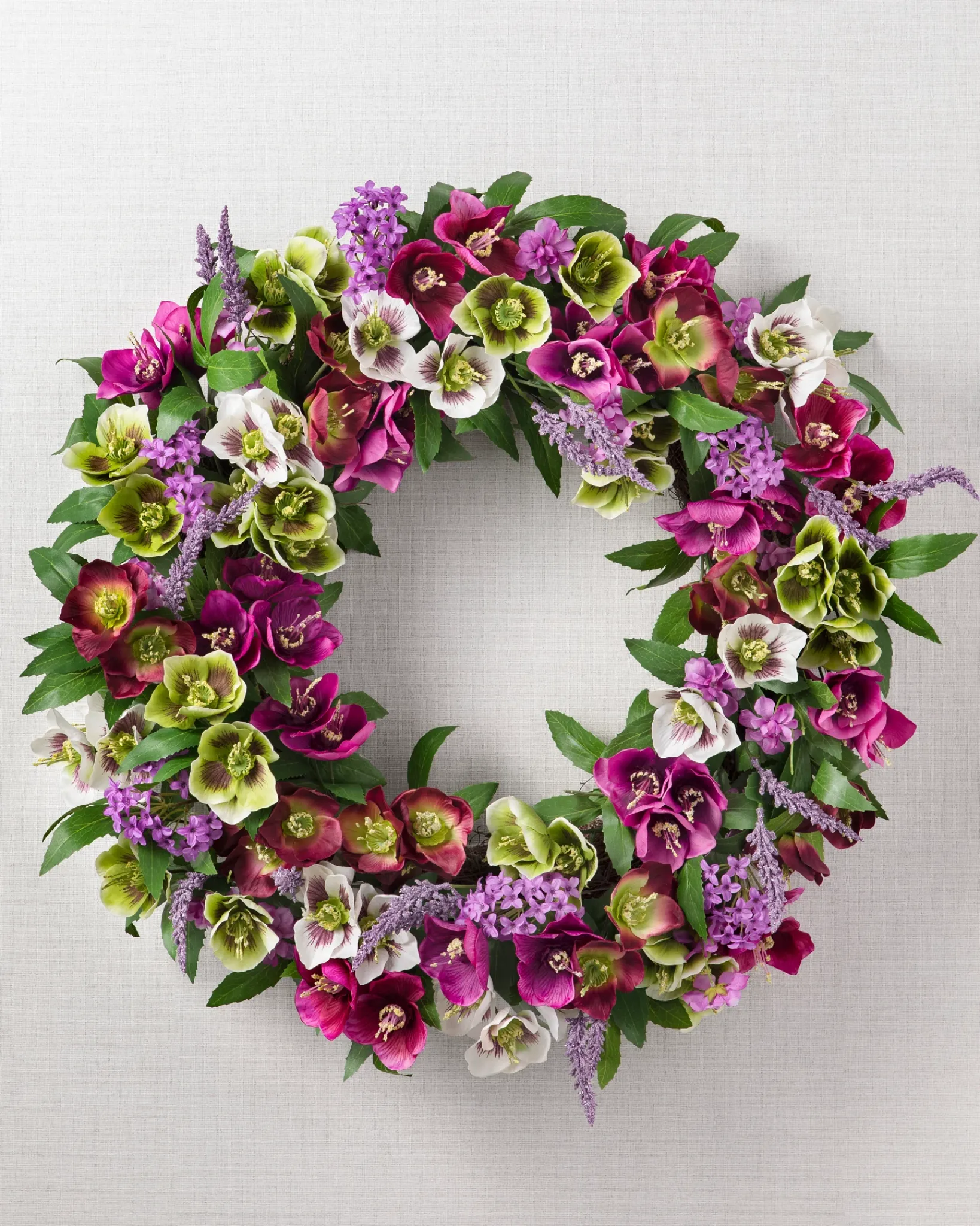 Clearance Amethyst Garden Foliage Wreaths|Flower Arrangements