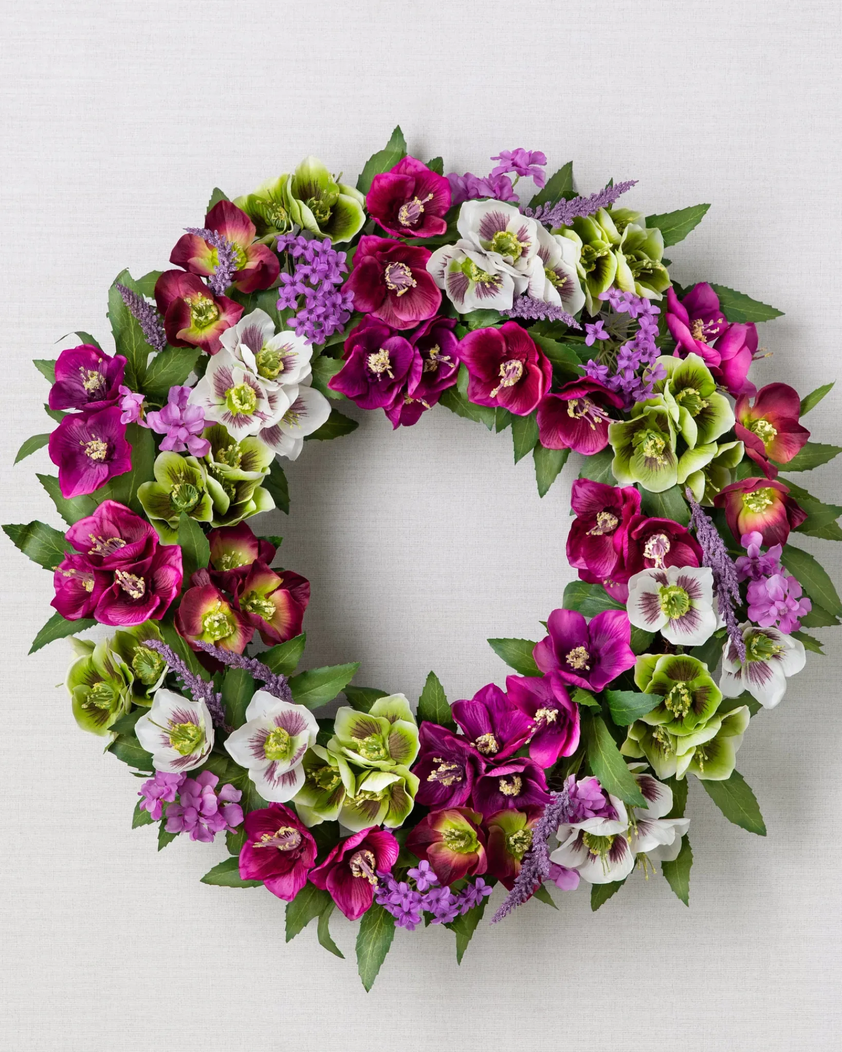 Clearance Amethyst Garden Foliage Wreaths|Flower Arrangements
