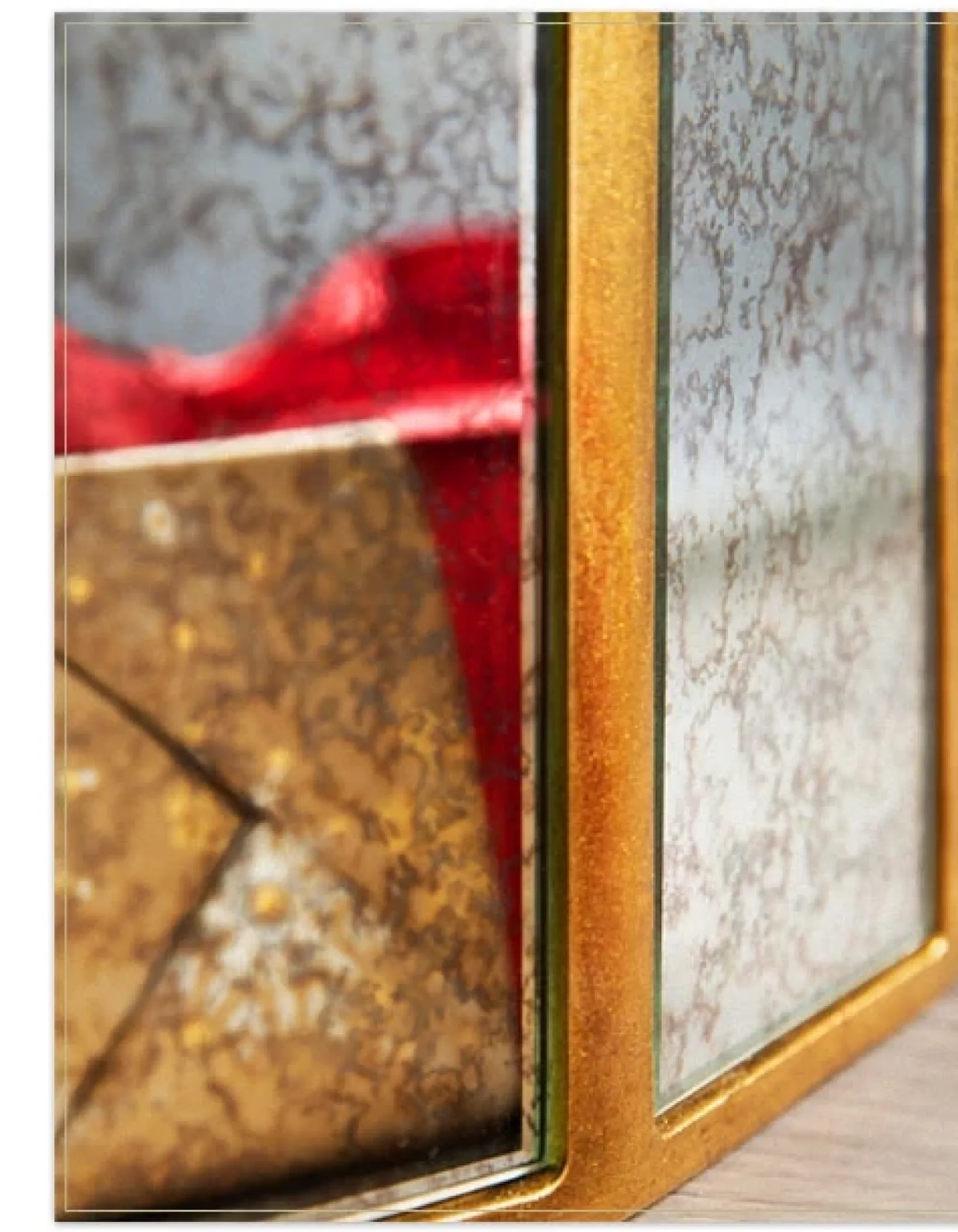 Online Antiqued Mirror Christmas Tree Collars Skirts & Collars