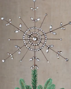 Sale Antiqued Snowflake Christmas Tree Topper Toppers