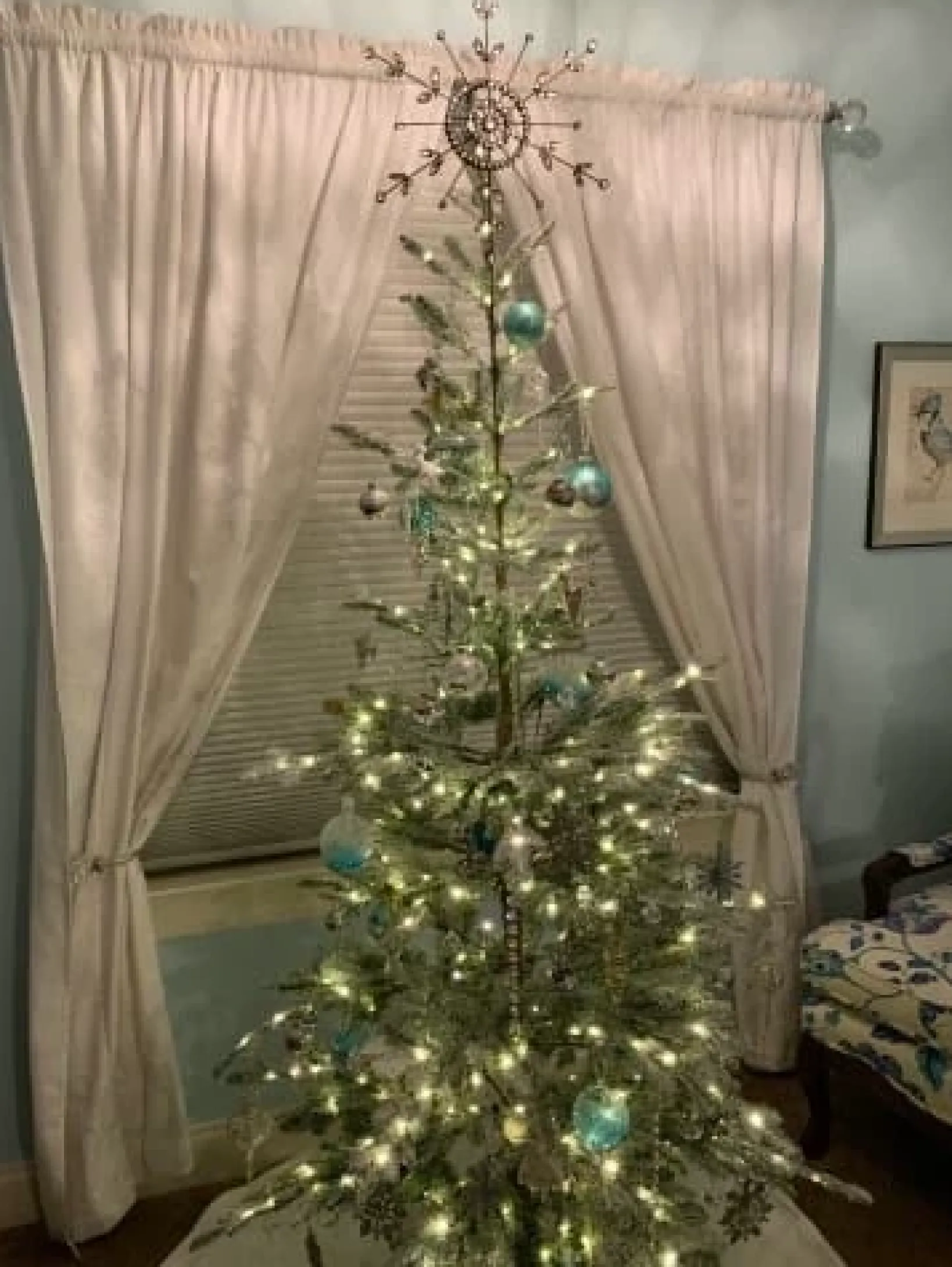 Sale Antiqued Snowflake Christmas Tree Topper Toppers