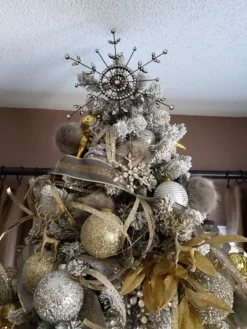Sale Antiqued Snowflake Christmas Tree Topper Toppers