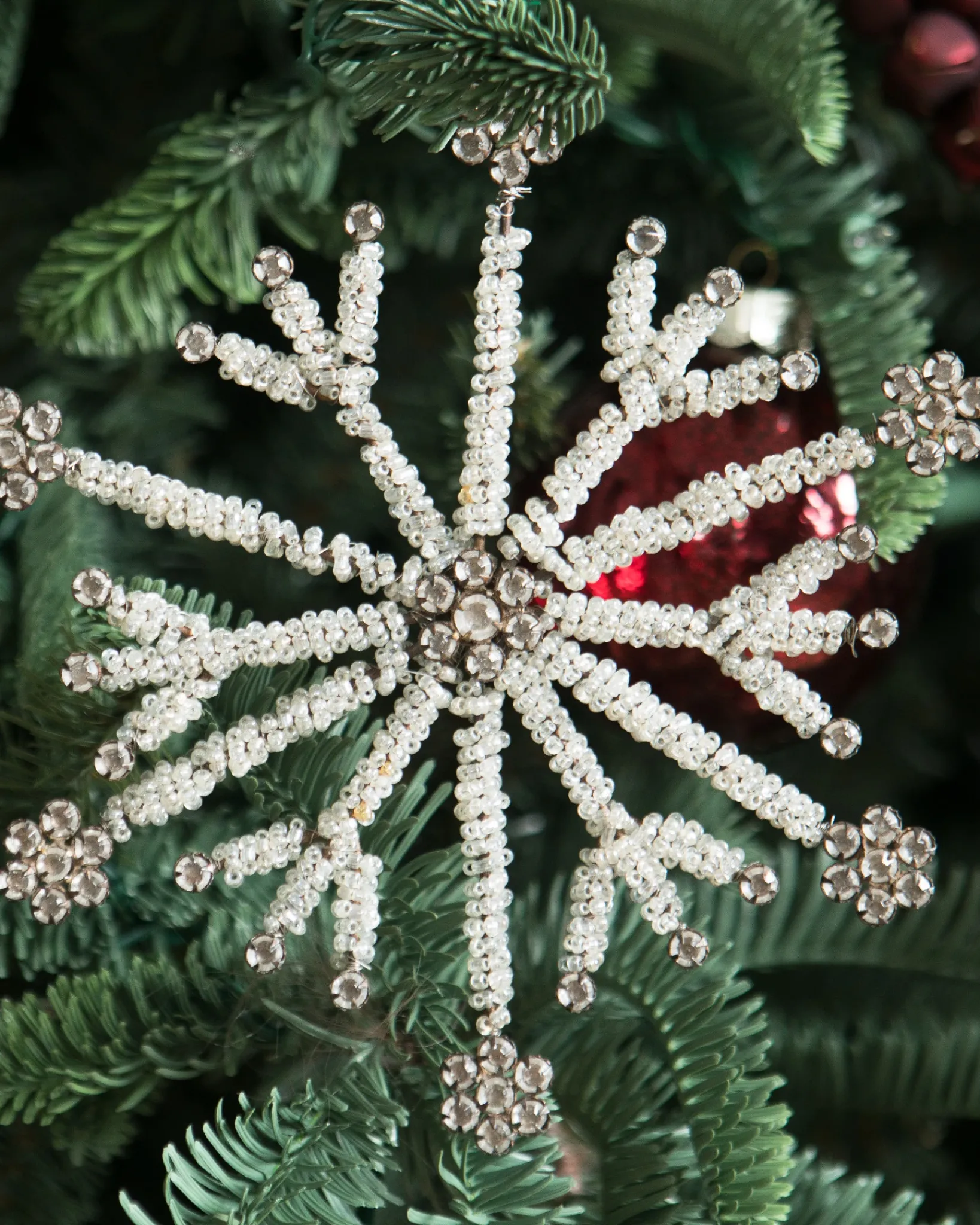 Online Antiqued Snowflake Christmas Ornament Collection Ornaments