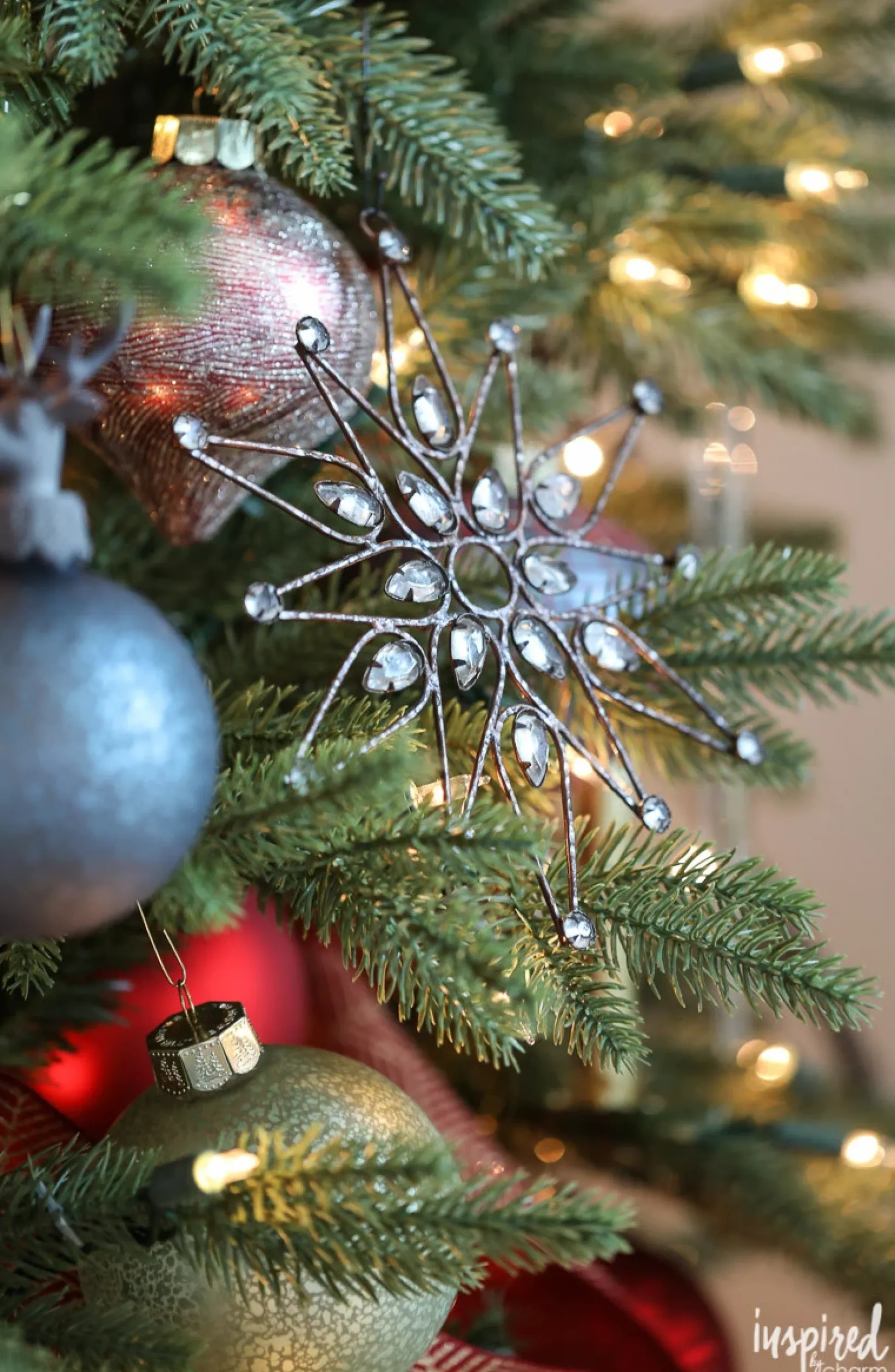 Online Antiqued Snowflake Christmas Ornament Collection Ornaments