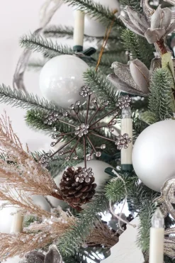 Online Antiqued Snowflake Christmas Ornament Collection Ornaments