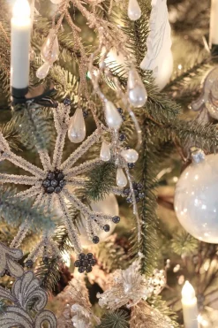 Online Antiqued Snowflake Christmas Ornament Collection Ornaments