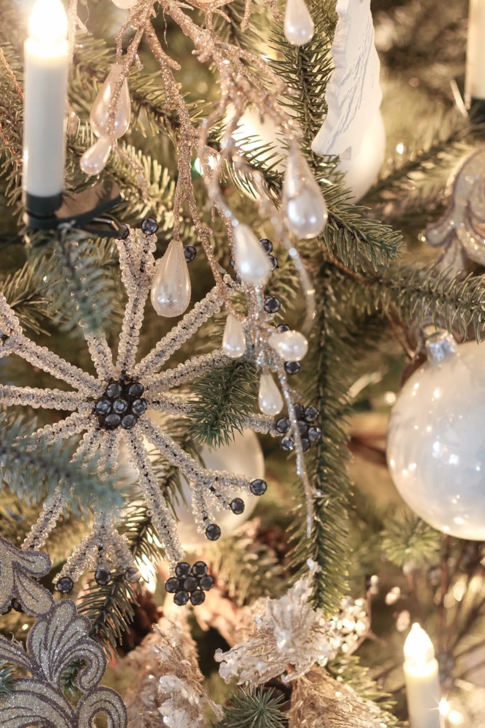 Online Antiqued Snowflake Christmas Ornament Collection Ornaments