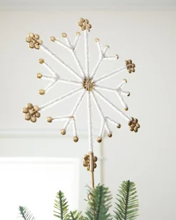 Sale Beaded Snowflake Christmas Tree Toppers Toppers