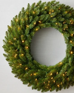 Online Berkshire Mountain Fir Double-Sided Wreath 18 - 24 Inch|Pre-Lit