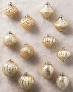 Online BH Essentials Mercury Glass Ornament Collection Ornaments