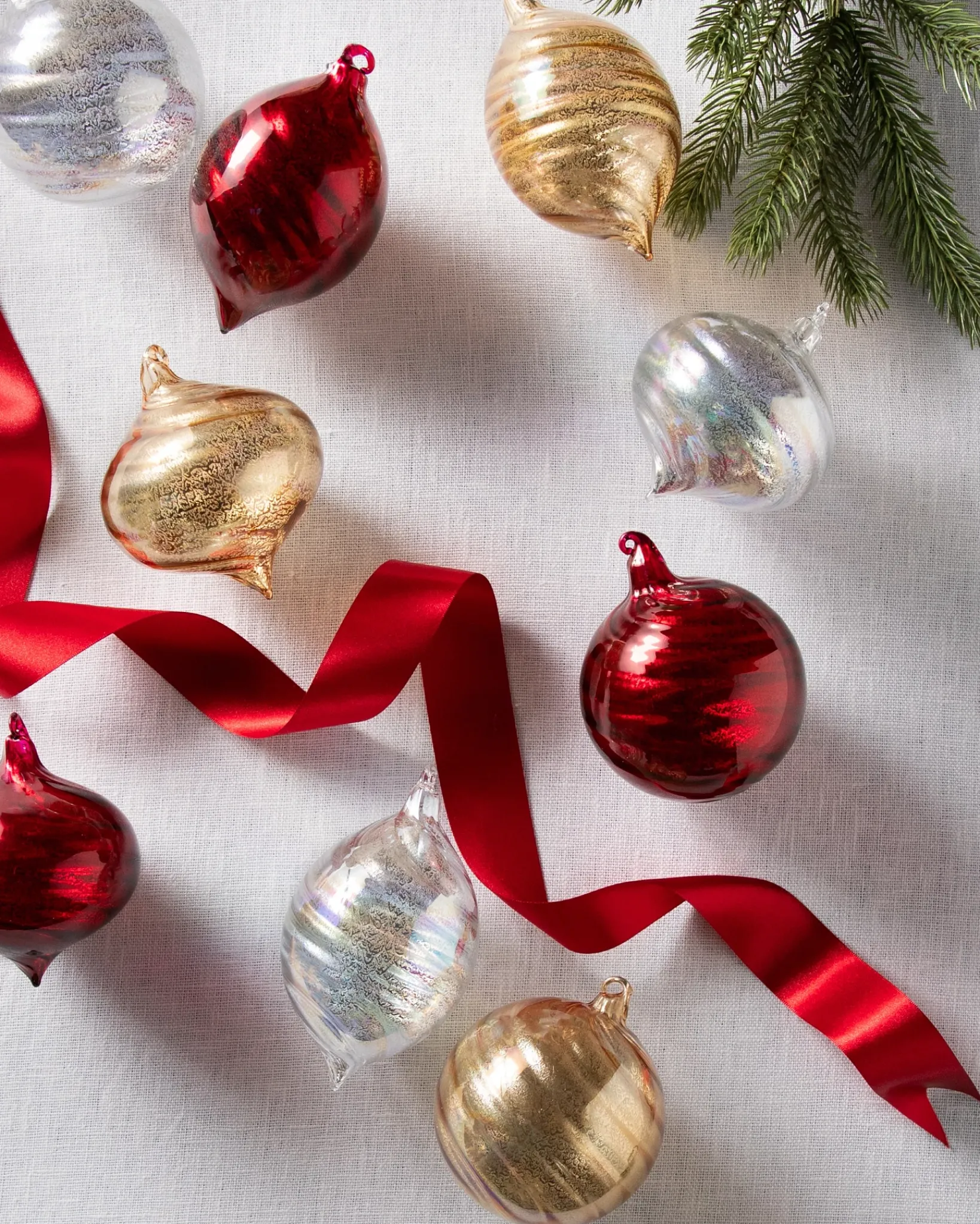 Clearance BH Essentials Swirl Ornament Collection Ornaments