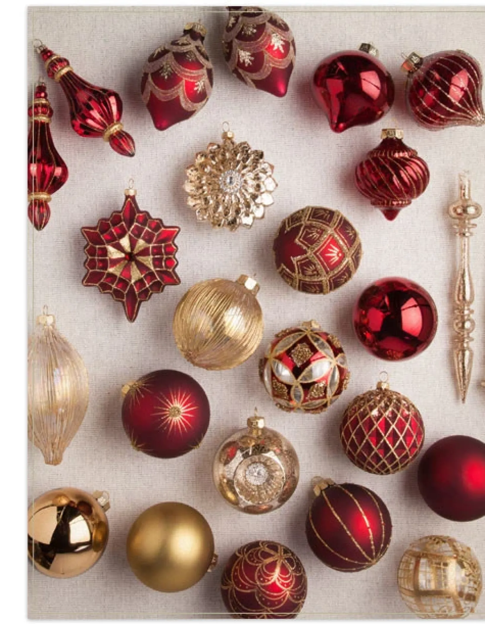 Clearance Brilliant Bordeaux Ornament Collection Ornaments