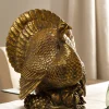 New Bronzed Tabletop Turkey Decorative Accents