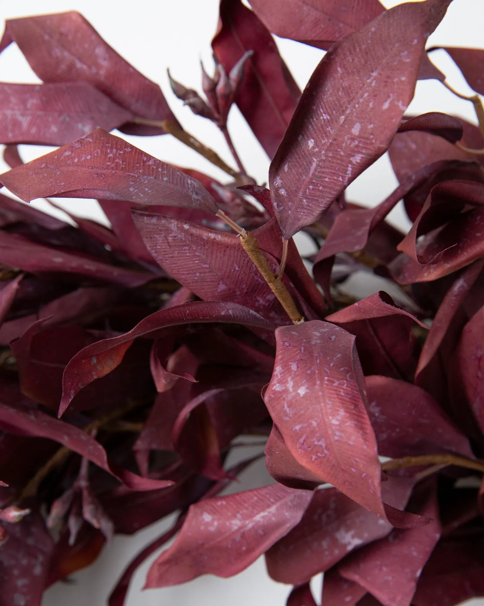 Clearance Burgundy Leaves Foliage Wreaths|Outdoor Safe