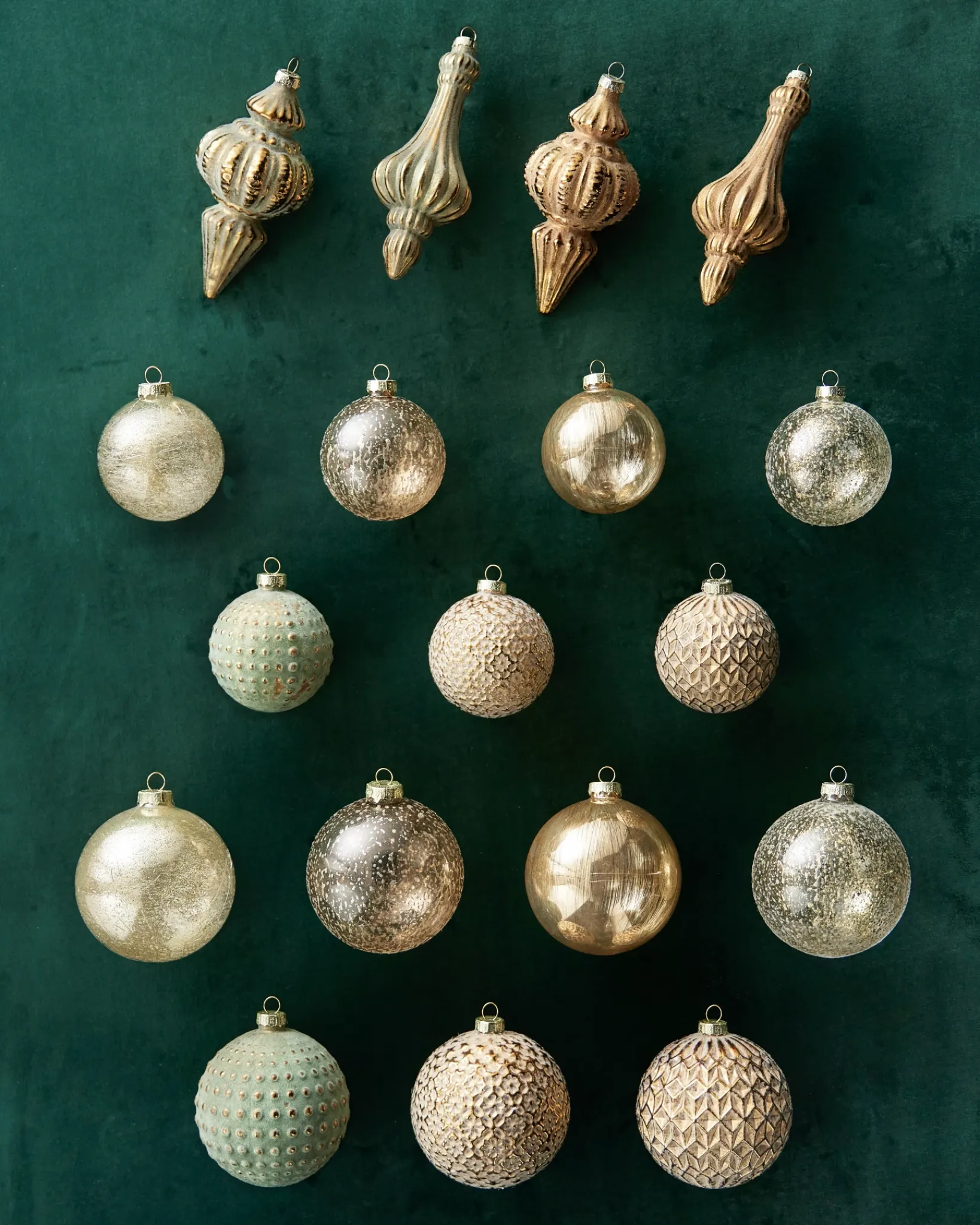 Outlet Burnished Metals Ornament Collection Ornaments