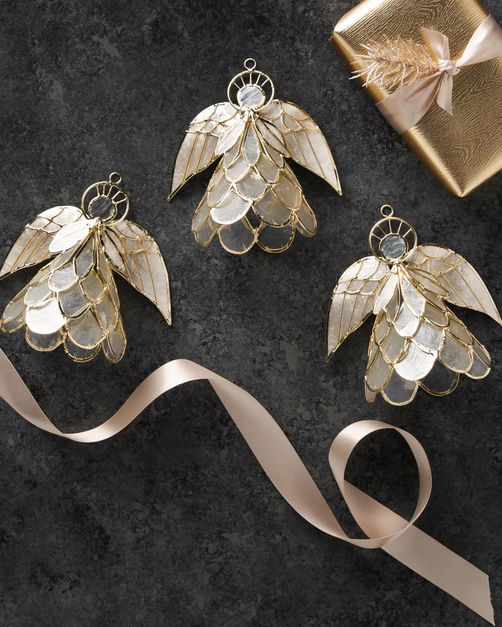 Clearance Capiz Ornament Collection Ornaments
