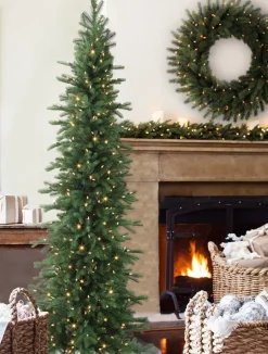 Clearance Cathedral Fir Trees 7 - 7.5 Feet|Pre-Lit