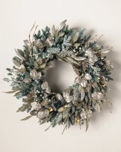 Sale Champagne And Crystal Foliage Pre-Lit|5 - 7 Feet