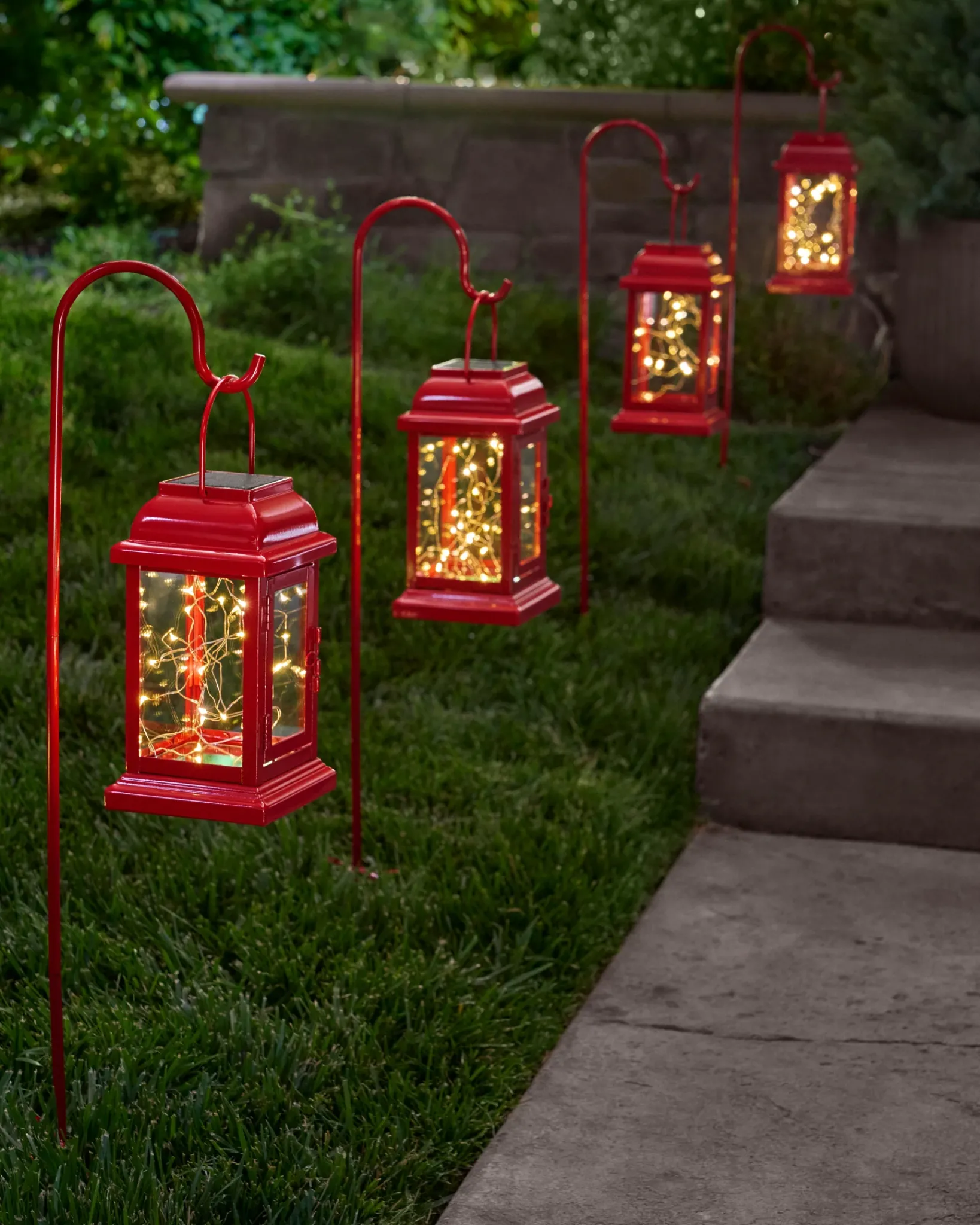 New Classic Lantern Solar Pathway Fairy Light Set Yard Decorations|Outdoor Lights
