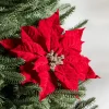 New Classic Poinsettia Christmas Tree Picks Picks