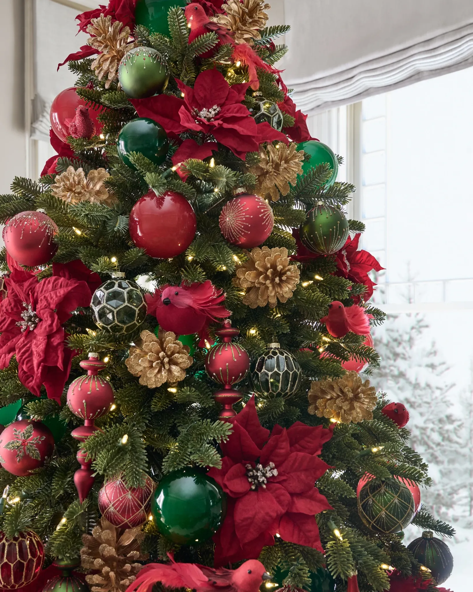 New Classic Poinsettia Christmas Tree Picks Picks