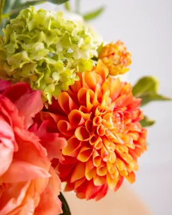 Sale Coral Garden Floral Foliage Flower Arrangements
