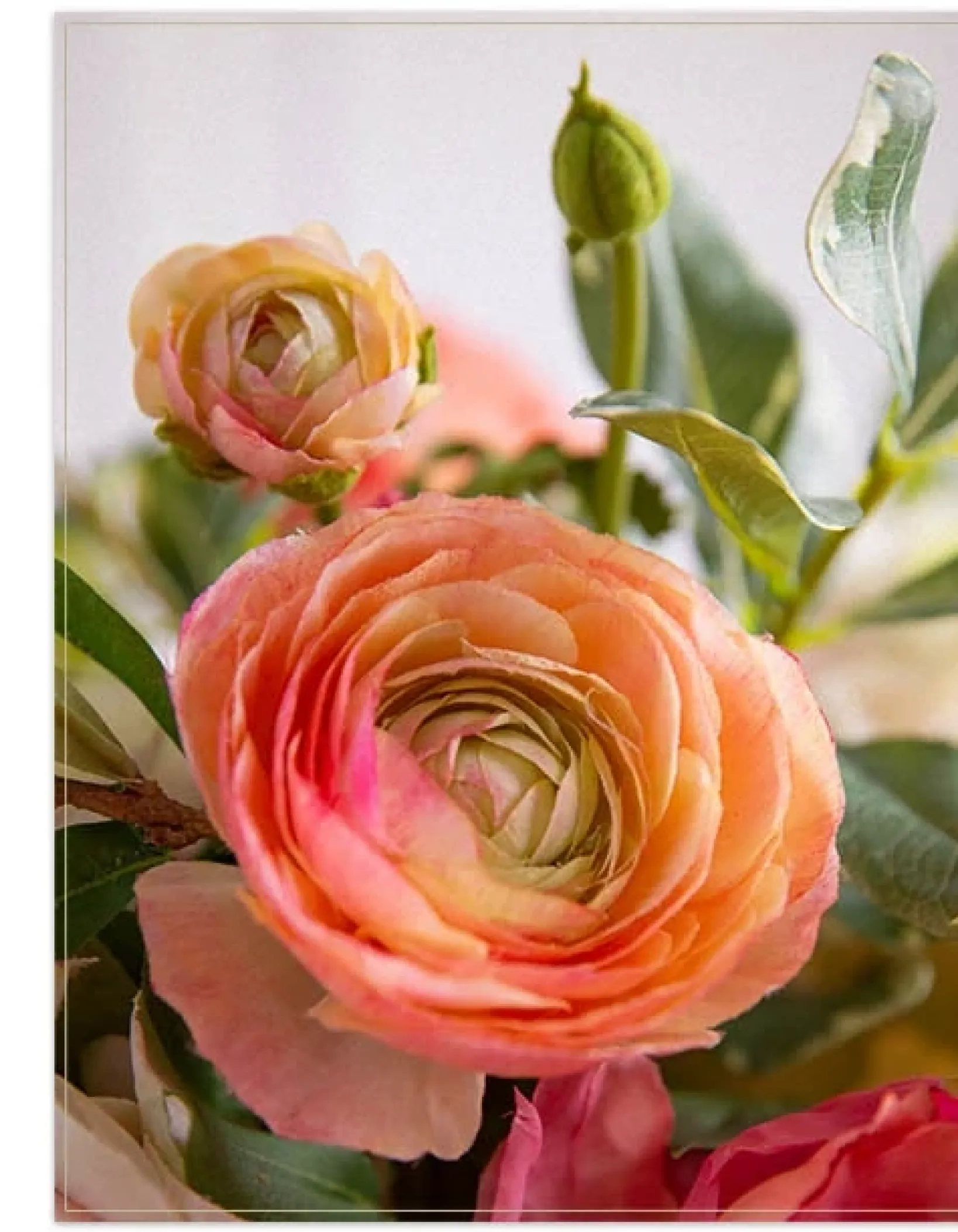 Sale Coral Garden Floral Foliage Flower Arrangements