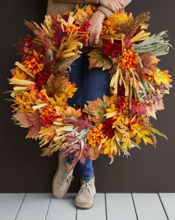 Hot Country Fields Foliage Wreaths|Garlands