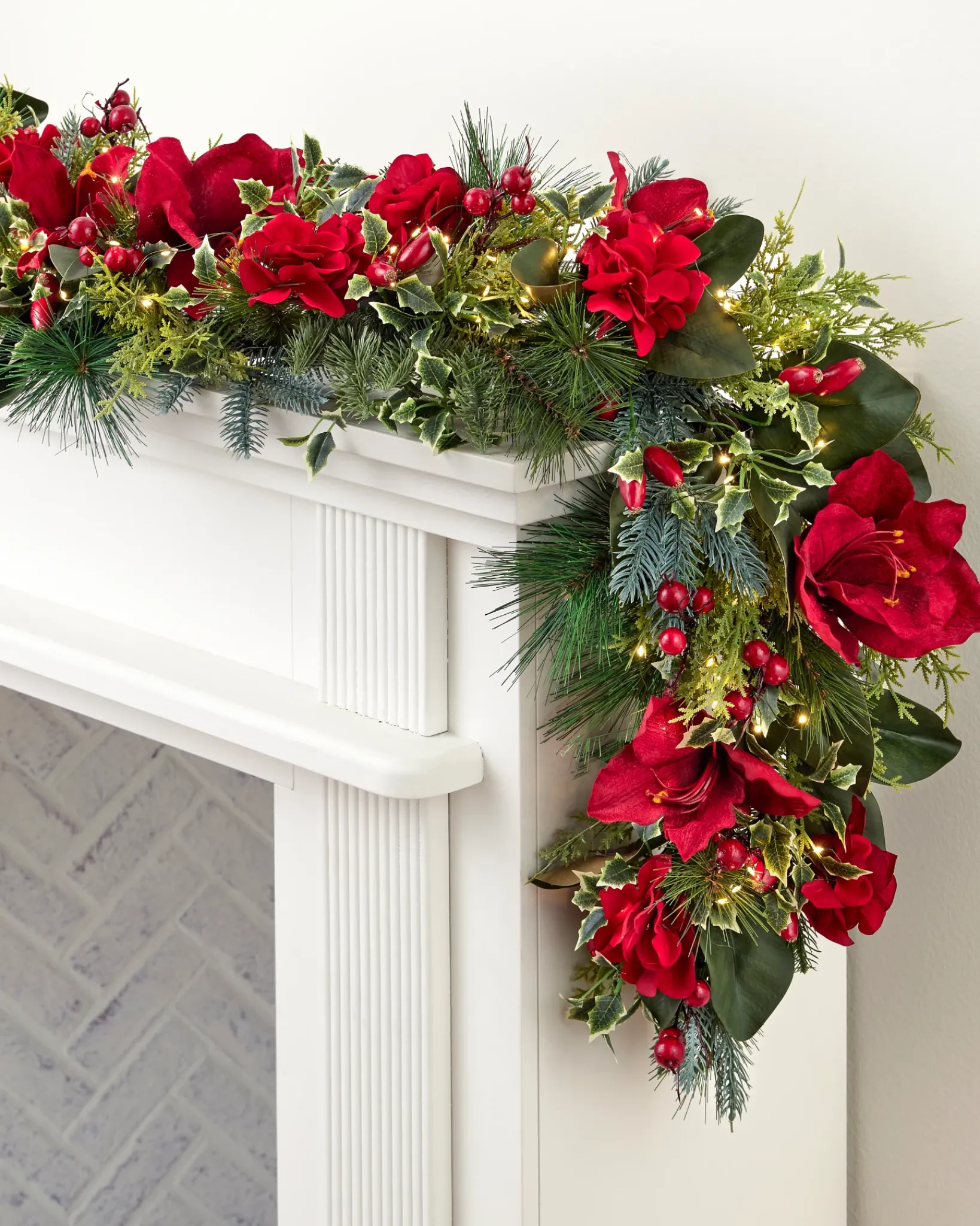 Online Crimson Blooms & Berries Foliage Indoor