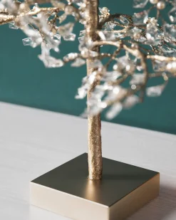 Sale Crystal & Pearl Champagne Trees Tabletop & Accent Trees