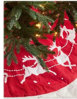 Hot Dashing Through The Snow Christmas Tree Skirts Personalized Christmas Décor