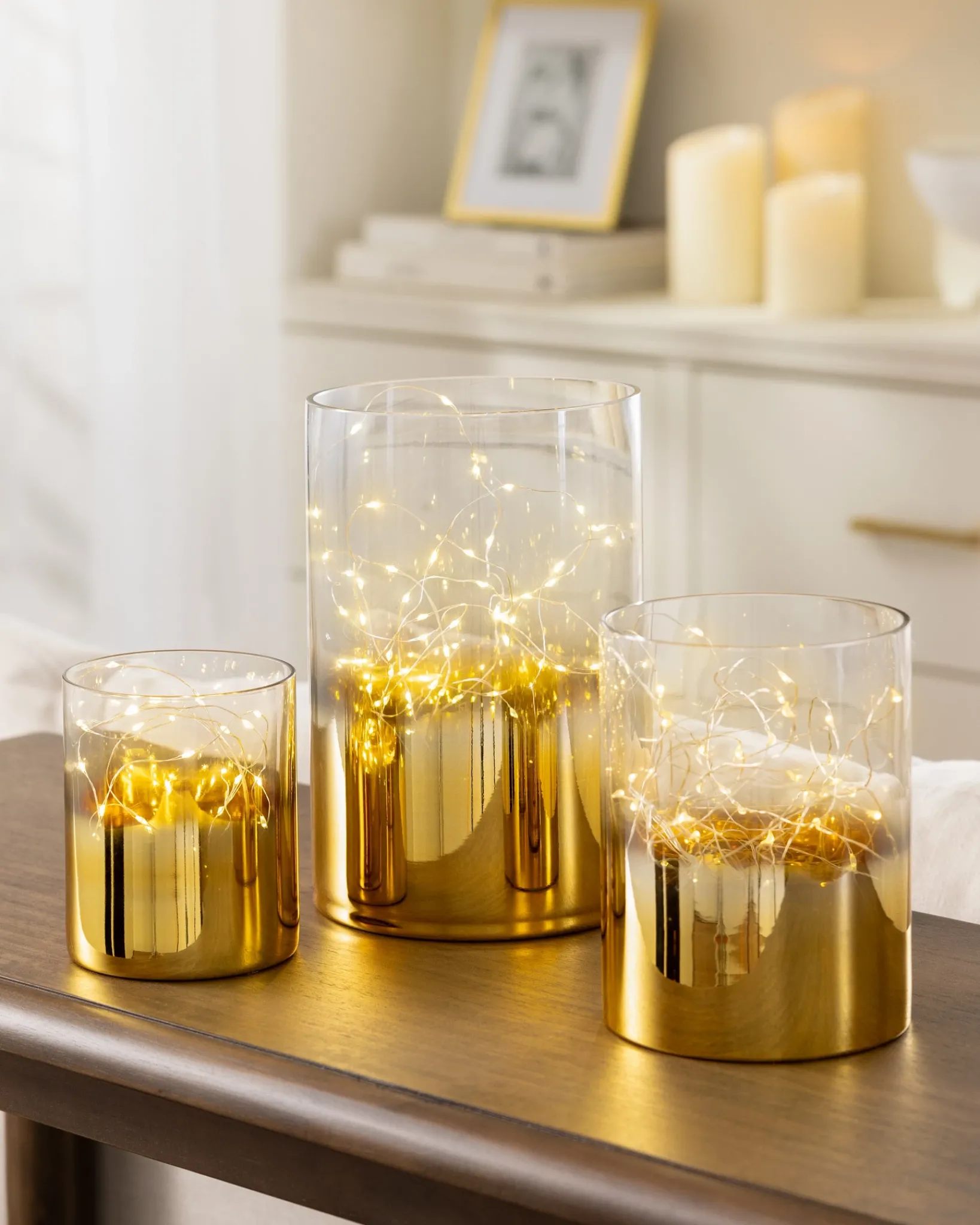 Outlet Fairy Light Hurricanes Decorative Accents|Candles & Scents