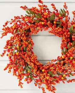 Discount Fall Berry Foliage Wreaths