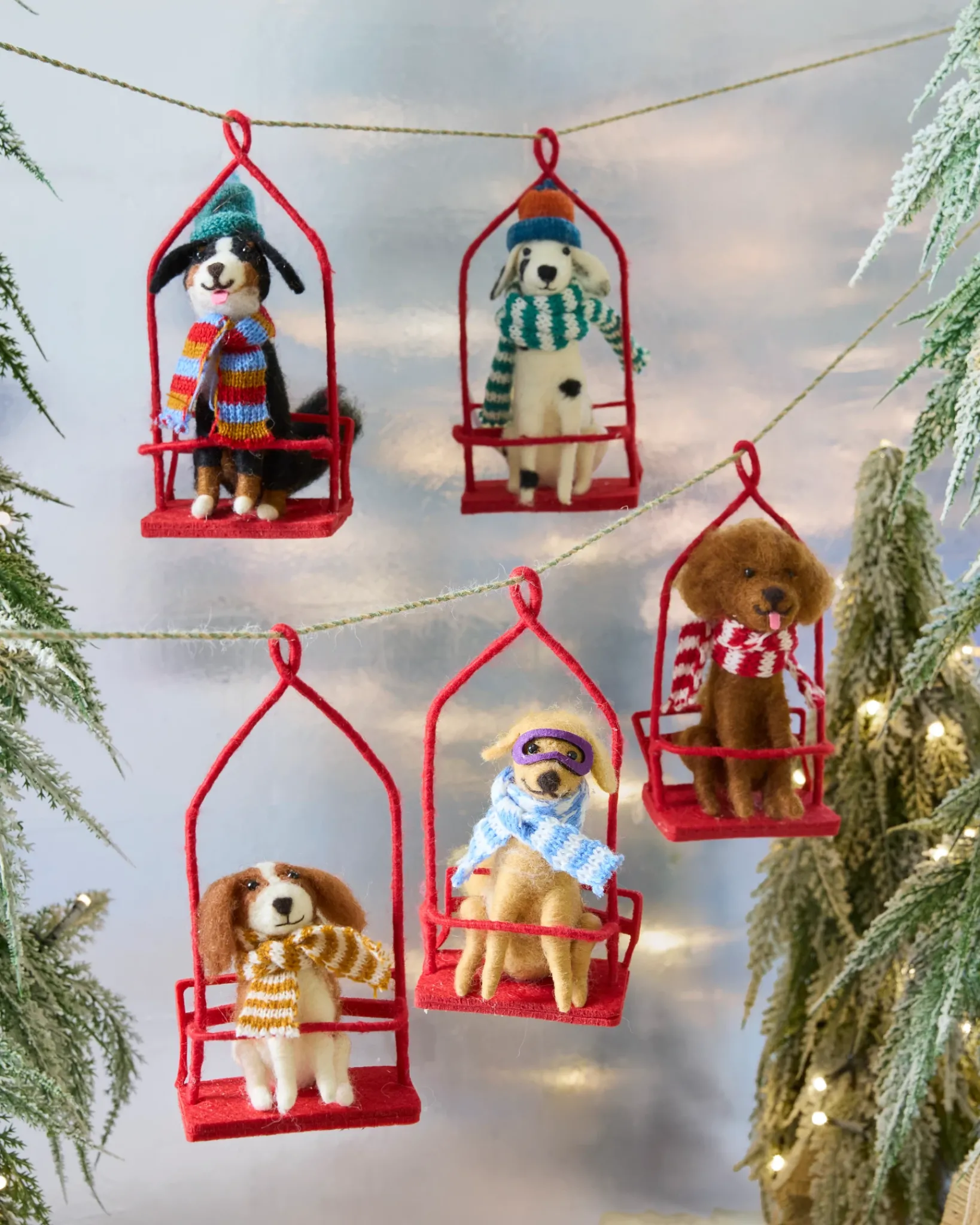 Sale Festive Friends Felt Christmas Ornament Collection Ornaments