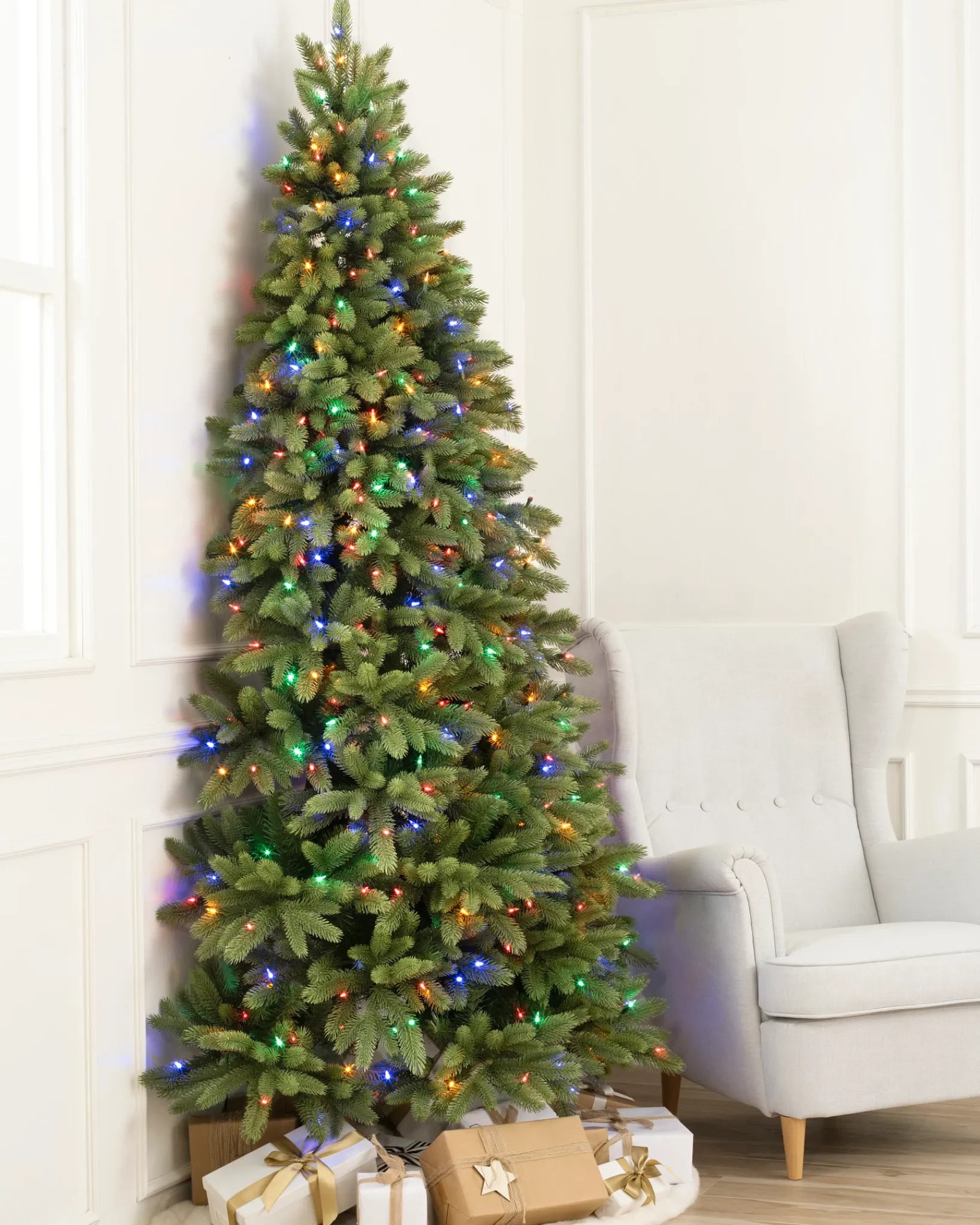 Outlet Fifth Avenue Flatback Trees 7 - 7.5 Feet|Pre-Lit