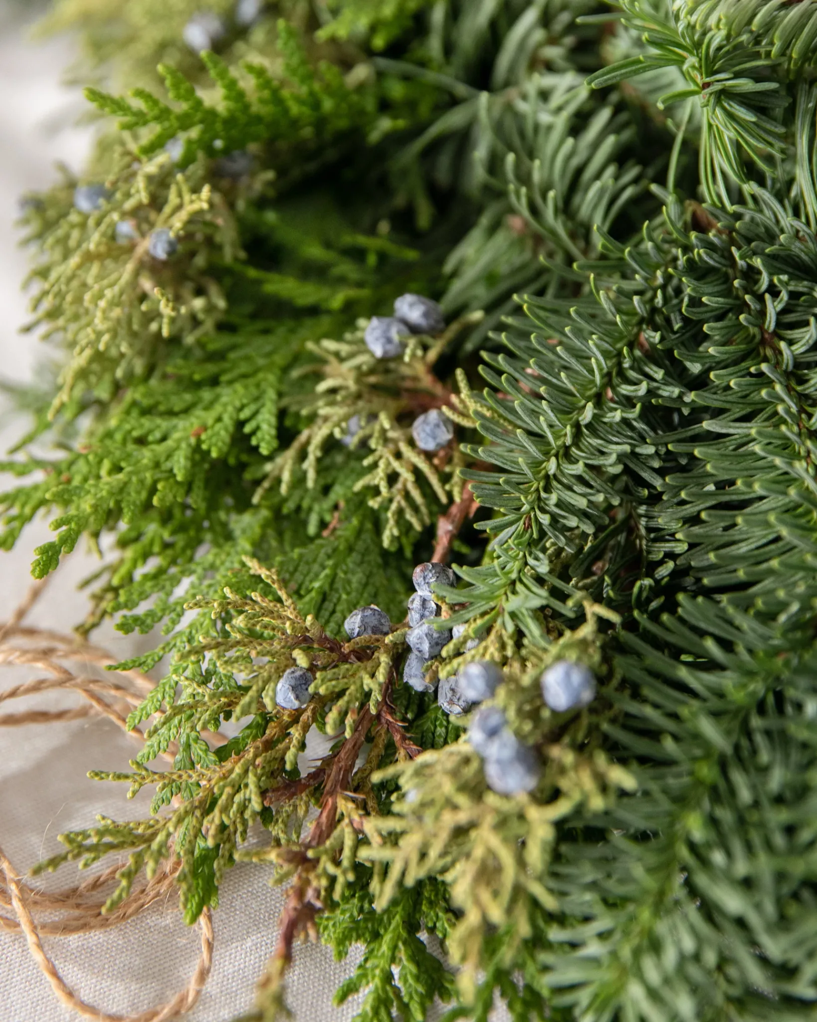 Online Fresh Evergreens & Juniper Berry Foliage 18 - 24 Inch|Outdoor Safe