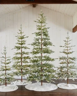 Hot Frosted Alpine Balsam Fir Trees 7 - 7.5 Feet|Under 6 Feet