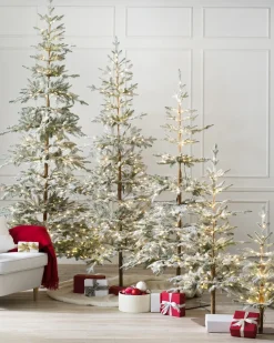 Hot Frosted Alpine Balsam Fir Trees 7 - 7.5 Feet|Under 6 Feet