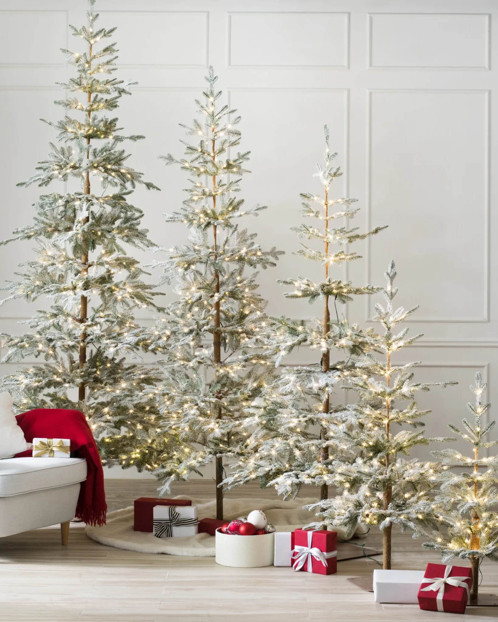 Hot Frosted Alpine Balsam Fir Trees 7 - 7.5 Feet|Under 6 Feet