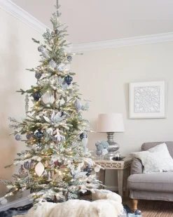 Hot Frosted Alpine Balsam Fir Trees 7 - 7.5 Feet|Under 6 Feet