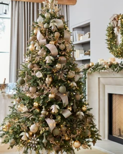 Best Glitter Christmas Tree Ribbon Collection Ribbons
