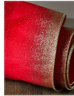 New Glitter Ombre Christmas Tree Ribbon Ribbons