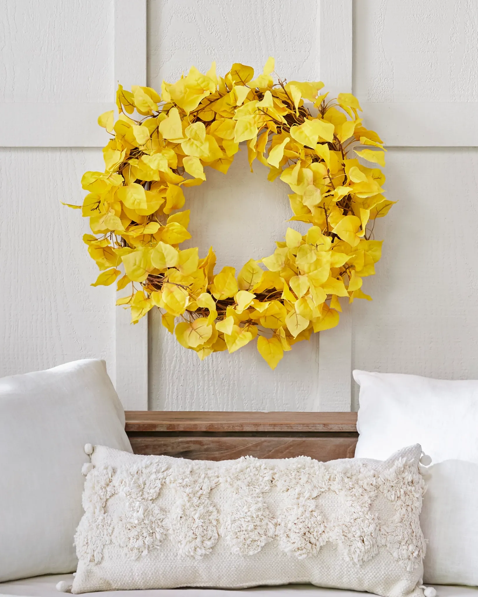 Sale Golden Aspen Foliage Wreaths|Outdoor Safe